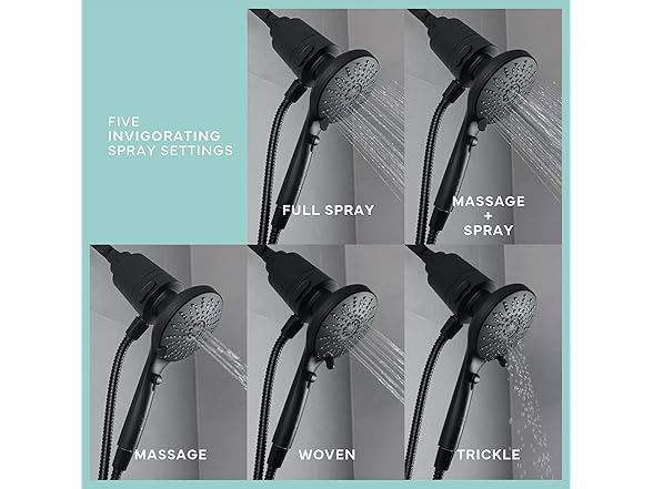 Danco SEVENTY 5-Setting Magnetic Handheld Shower Head