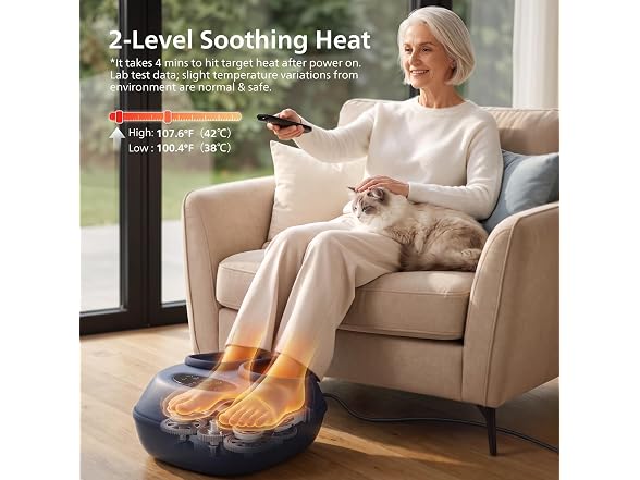 Foot Massager With Heat - Blue