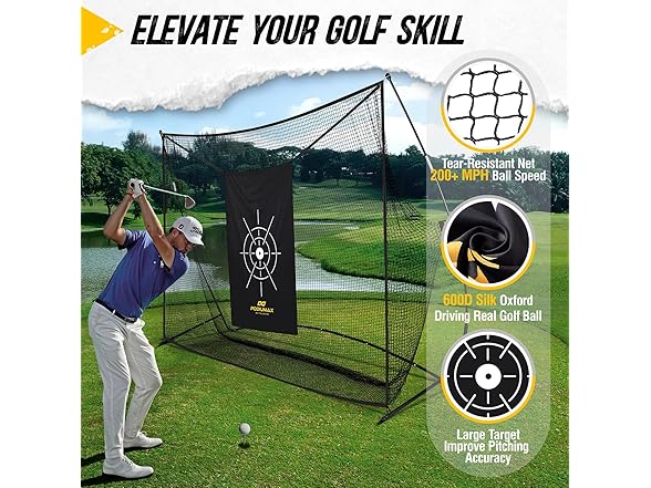 PodiuMax 10x7ft Golf Net with Target