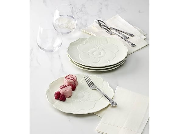 Lenox  Butterfly Meadow Floral Accent Plates, Green, Set of 4