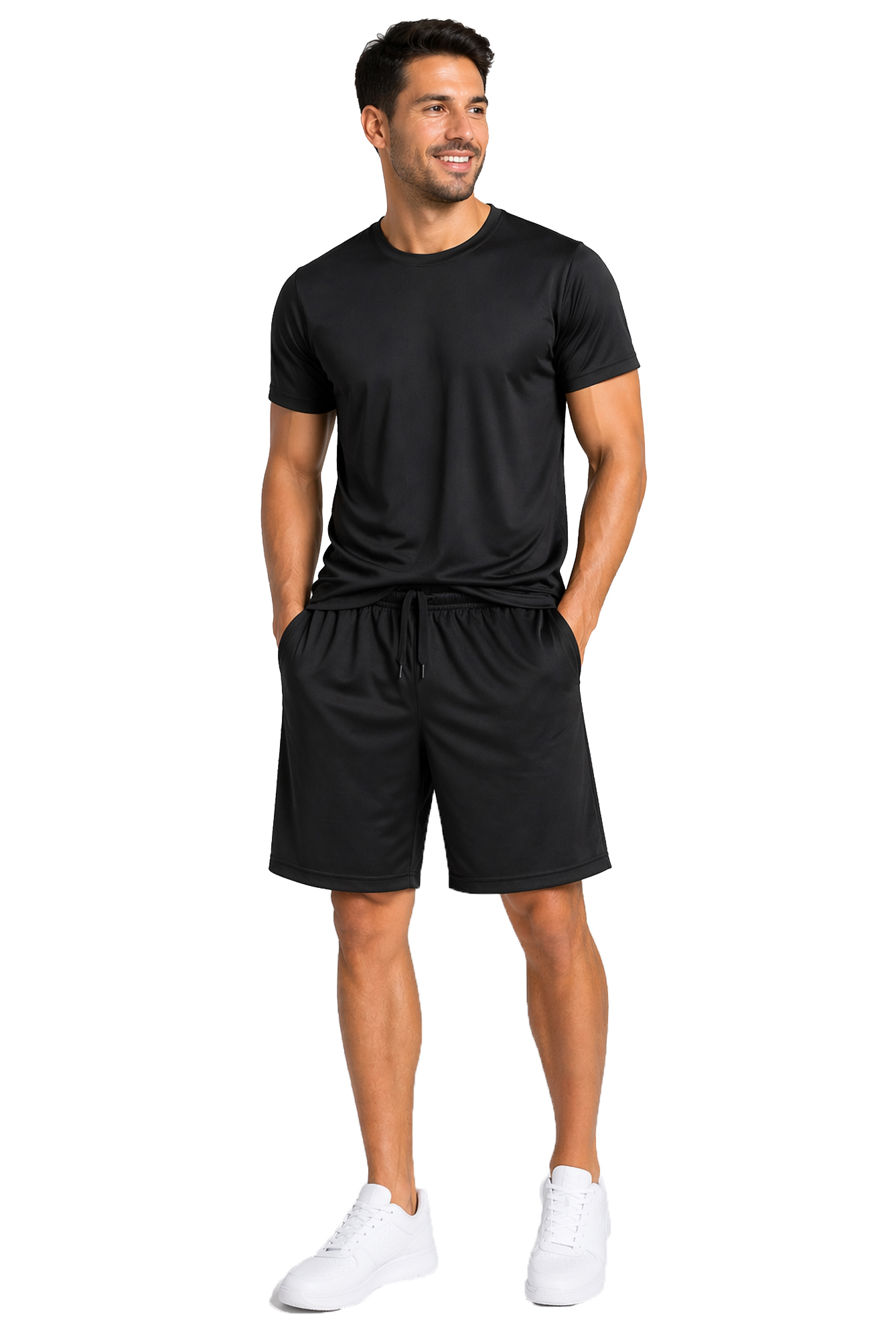 2Pc Or 4Pc Mens Poly Tech Lounge Set - Gallery 18