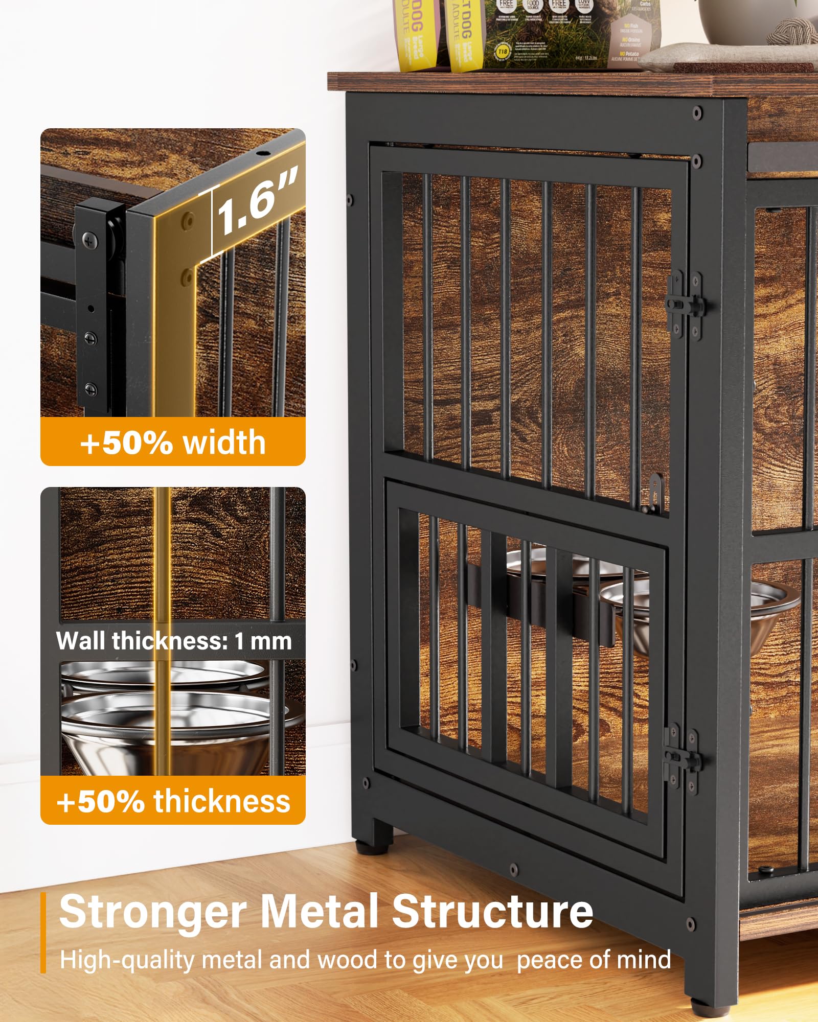 Dog Crate Furniture Sliding Barn Door - Gallery 9
