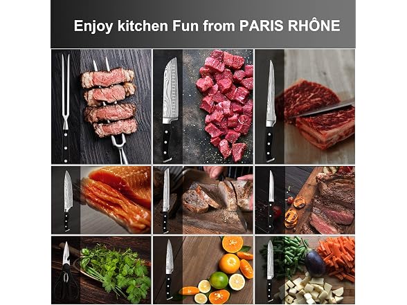 Knife Set, Paris Rhone 18 Pieces