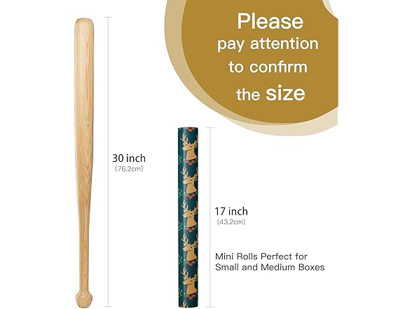 WRAPAHOLIC Christmas Wrapping Paper Roll