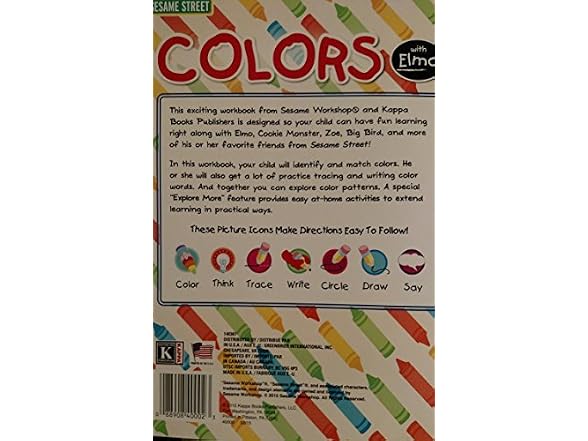 Sesame Street Colors Workbook