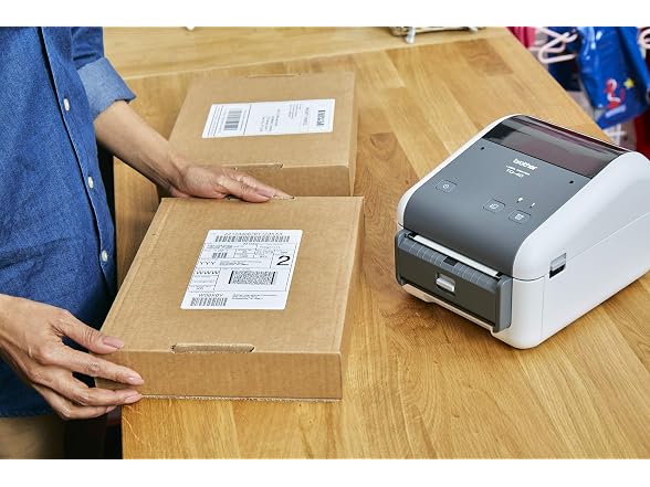 Brother RD007U1S Standard Die-Cut Labels, 4" x 6.5", 8 Rolls
