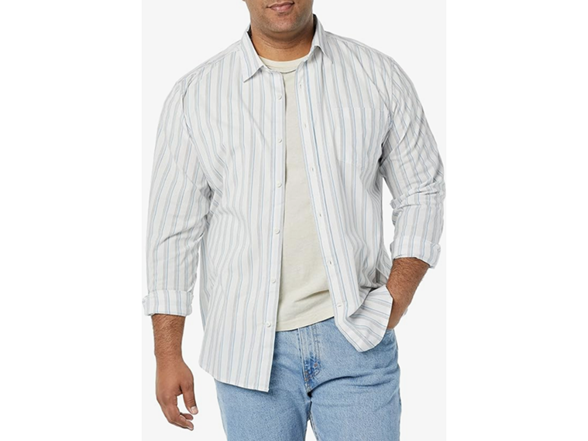 Blue Grey White Stripe