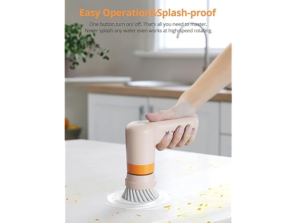 PARRIOR M4L Electric Spin Scrubber Pink