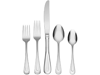 $26.99, Was $54.99, 50% Off! Oneida Silverware Set, Satin Sand Dune 20-Piece dealfomo