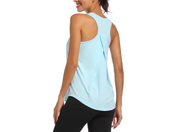 Hlxfhb Women (M) Workout Tank Tops Gym Yoga Shirts