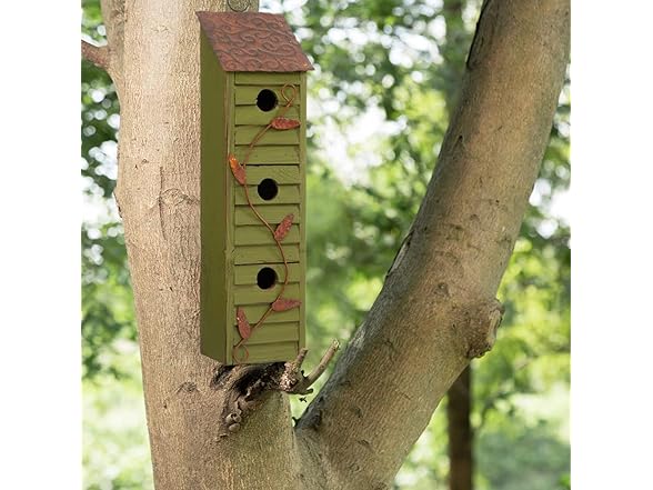 Glitzhome 18" H Green Window-Blinds