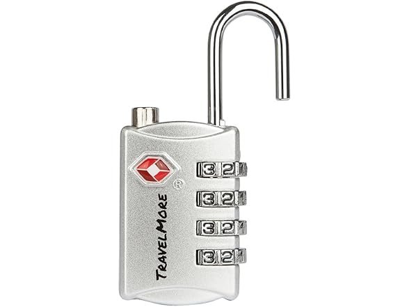 5 Pack TSA Luggage Locks with 4 Digit Combination