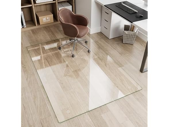 FlyEcho Glass Chair Mat 46" x 46"