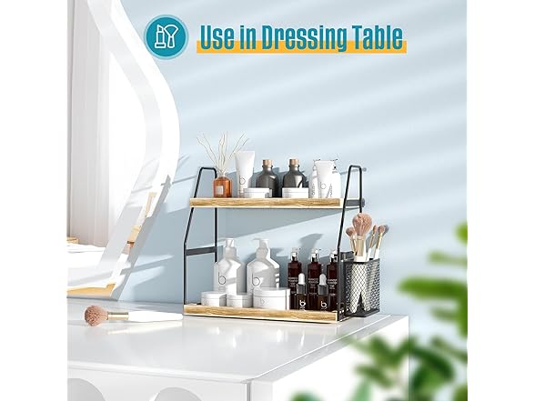 Nroech Bathroom Organizer Countertop, 2-Tier