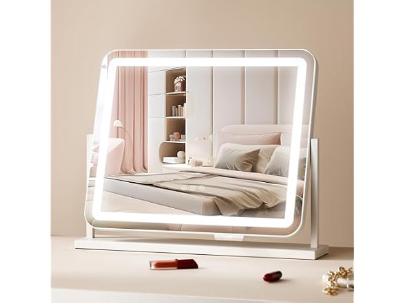 Vanity Mirror with Lights, Three 21.7x17.7in
