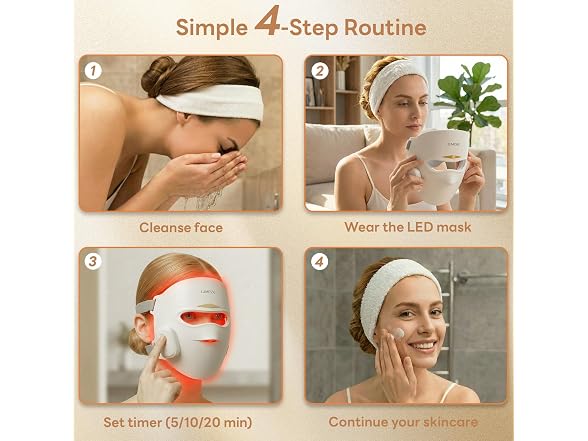 Lumesse Red Light Therapy Mask - White