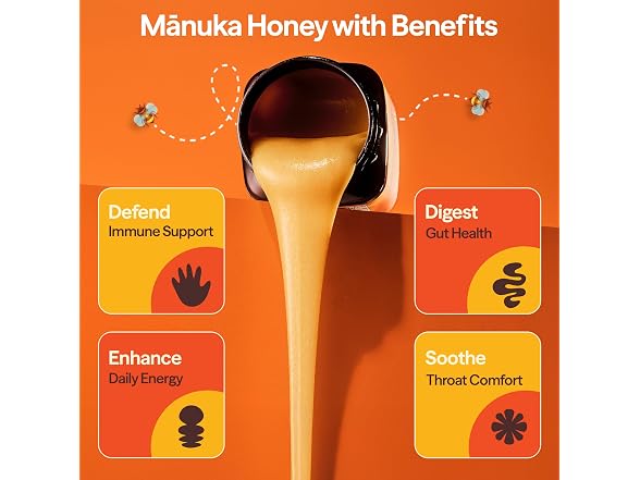 Wedderspoon Organic Raw Manuka Honey 150+ MGO, 8.8 Oz