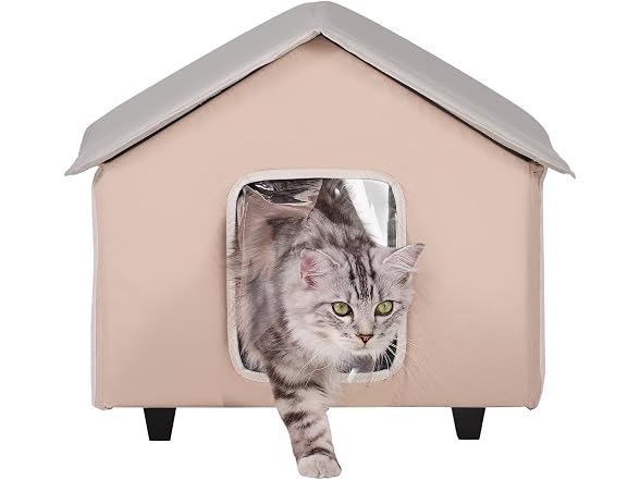 VEVOR Elevated Heated Cat House