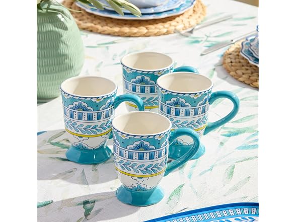 Porto 18oz Ceramic MUGS, SET of 4 