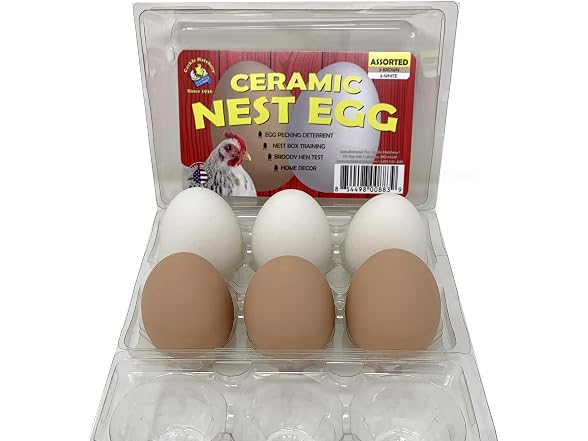 Cackle Hatchery Ceramic Nest Eggs (6count)