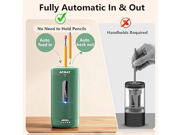 Green Automatic Pencil Sharpener