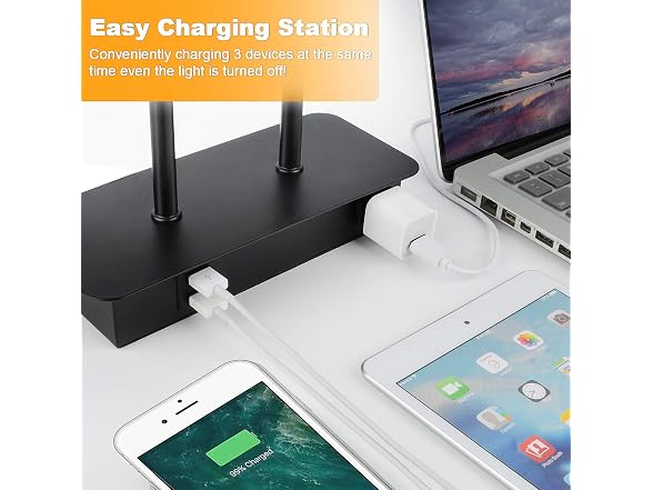 BesLowe 3-Way Dimmable Touch Control Table Lamp