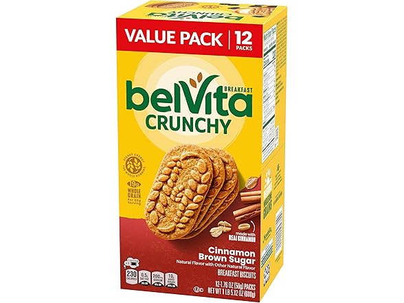 12PK belVita Cinnamon Brown Sugar Breakfast Biscuits