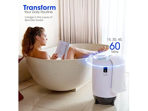 PURE CLEAN PureClean Towel Warmers Bucket, with Cus