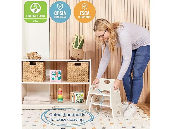 ECR4Kids Wooden Toddler Chair, 2Pk