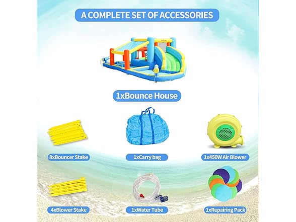 Sunshade Inflatable Water Slide