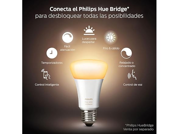 Elk Home Philips Hue White A19 Single Bulb