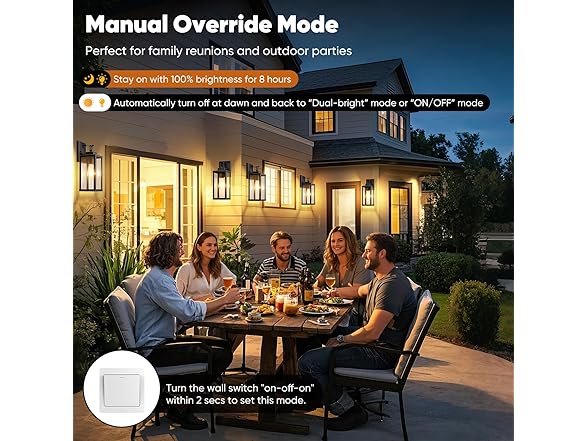 BesLowe 14” Upgraded Motion Sensor Outdoor Wall Lights