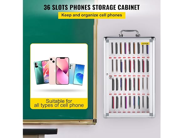 VEVOR 36 Slots Cell Phone Cabinet