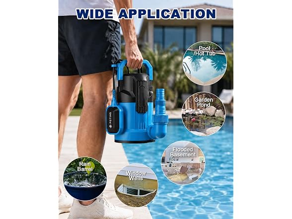 FOTING 1/2HP 4900GPH Sump Pump Float