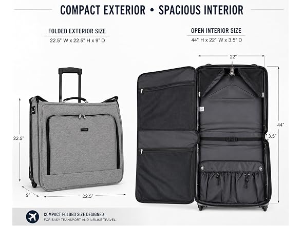 Geoffrey Beene Rolling Garment Bag