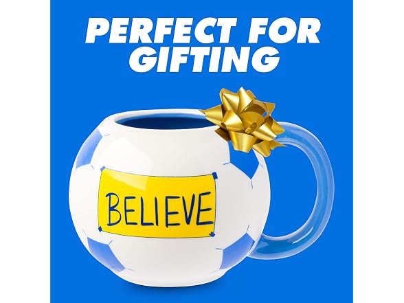 Ted Lasso Believe Soccer Ball, 3D Sculpted Mug, 20oz