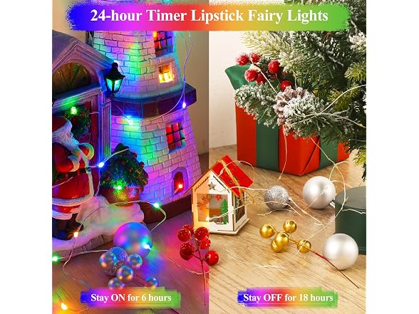 Lakumu B0DQ4QHXMT Rechargeable String Lights Bat