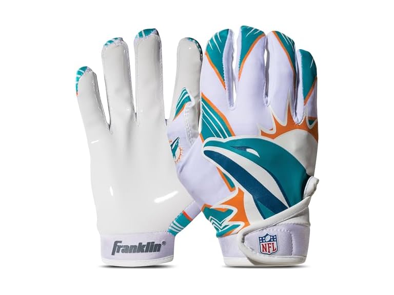 DOLPHINS Youth Football Gloves (XS/S)