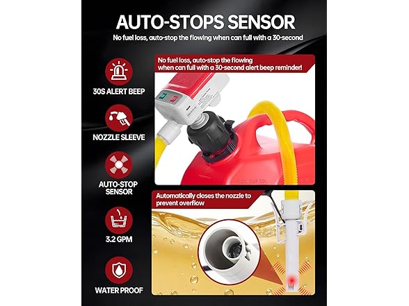 Plynvexa Portable Fuel Transfer Pump