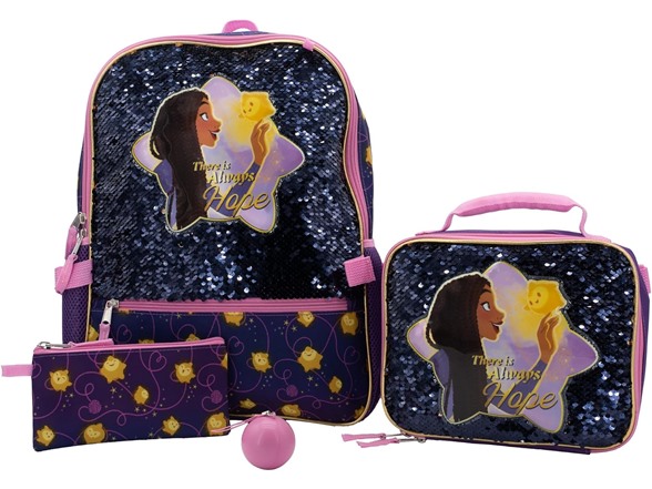 (4 Piece) 16" Disney Wish Backpack
