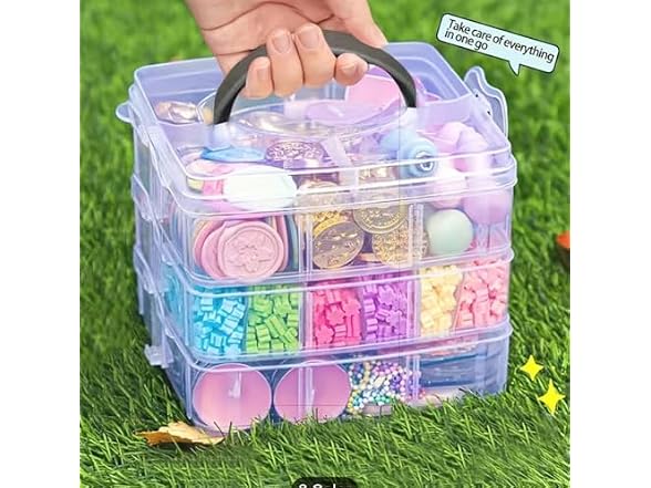 RainbowBaby 3-Tier Stackable Storage Box