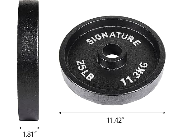 Signature Olympic Weight Plate 25lb Single