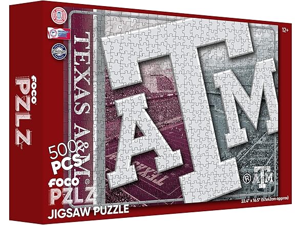 FOCO Texas A&M NCAA 500 Piece Jigsaw