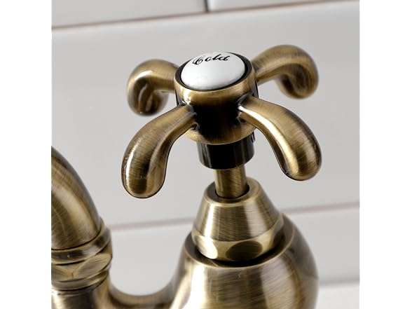 Kingston KS7793TXBS Bridge Kitchen Faucet w Sprayer