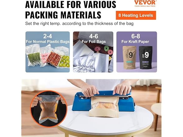 VEVOR Impulse Sealer 12 inch