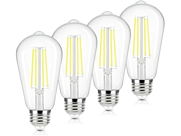 Brightever B0DHGKFF9D 4-Pack Vintage LED Edison Bulb
