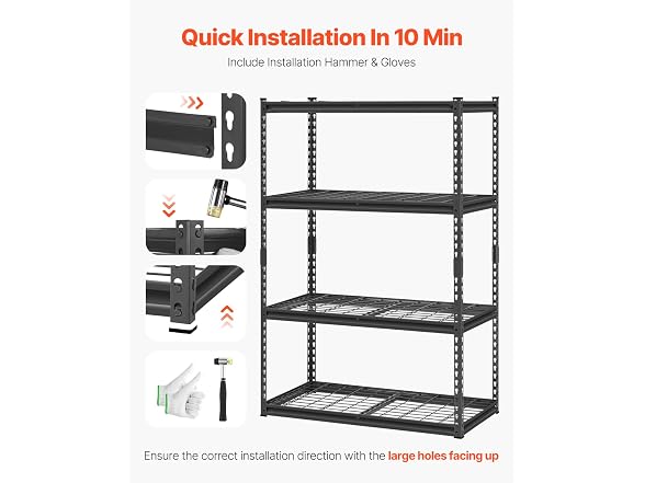 Storage Shelves, 2400 lbs