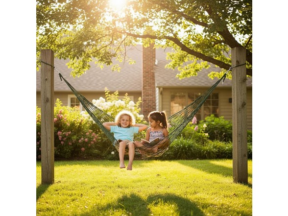 Nylon Rope Portable Outdoor Camping Hammock