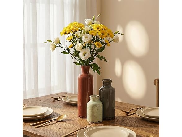 LIFESTYLO Ceramic Vintage Vase Set of 3
