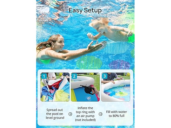 EVAJOY 10ft x 30in Above Ground Swimming Pool